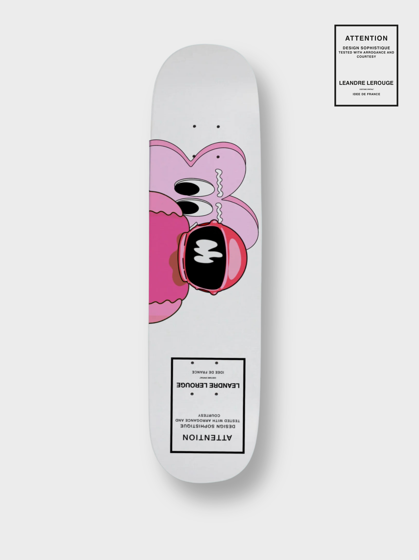 SKATE PINK FLOWER / white