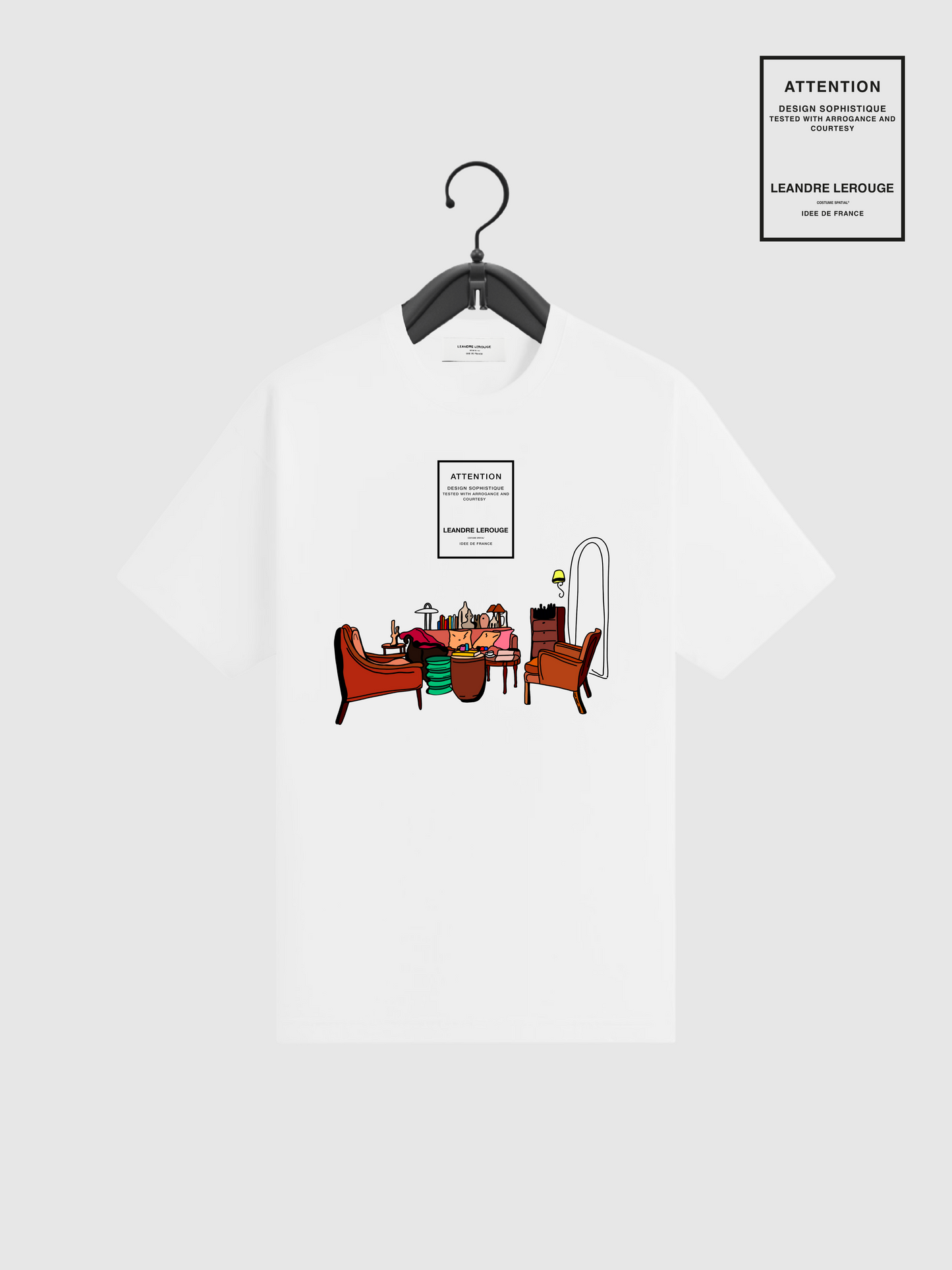 T-SHIRT LE SALON / blanc