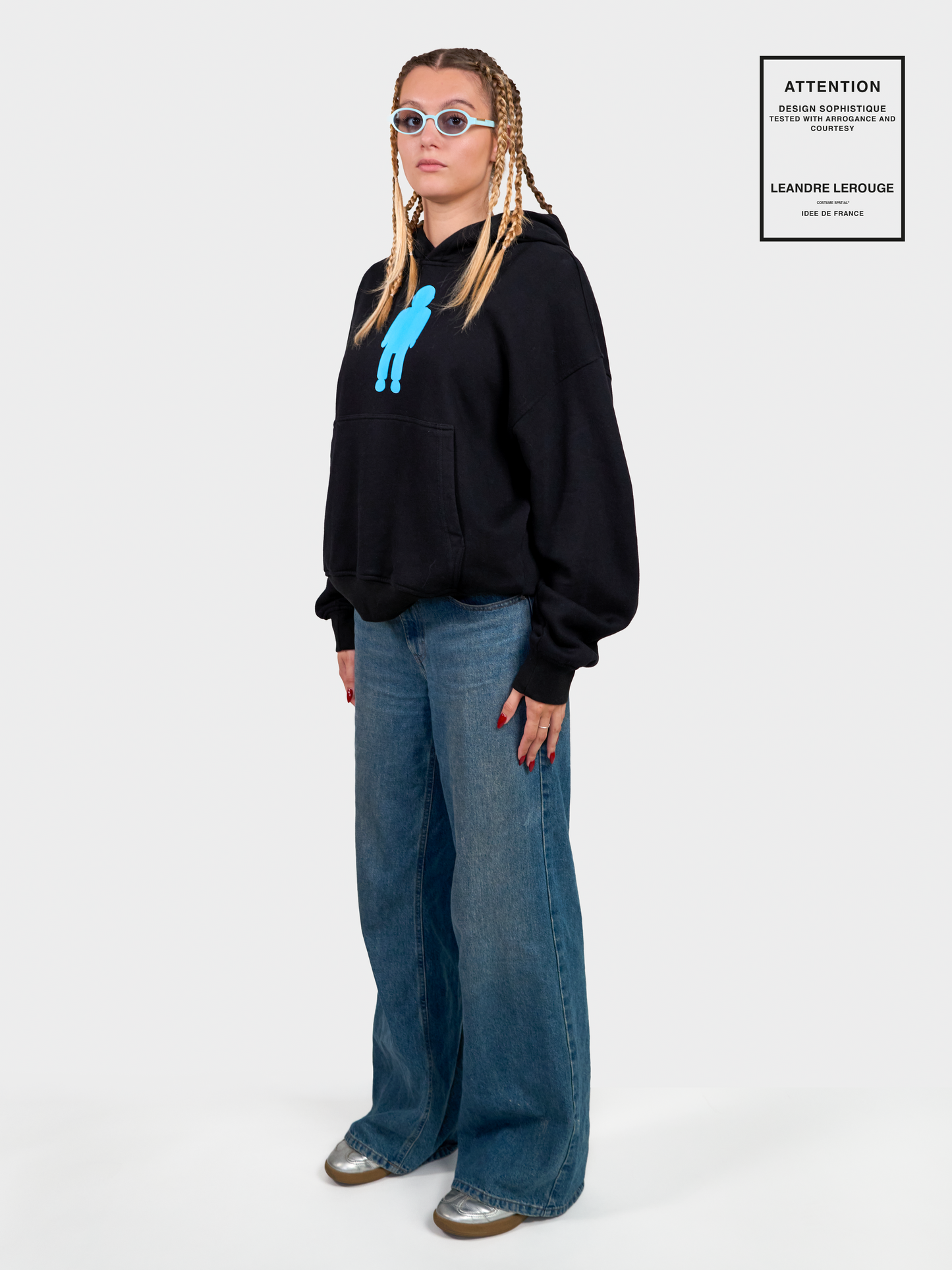 BLUE LOGO SWEATSHIRT / black