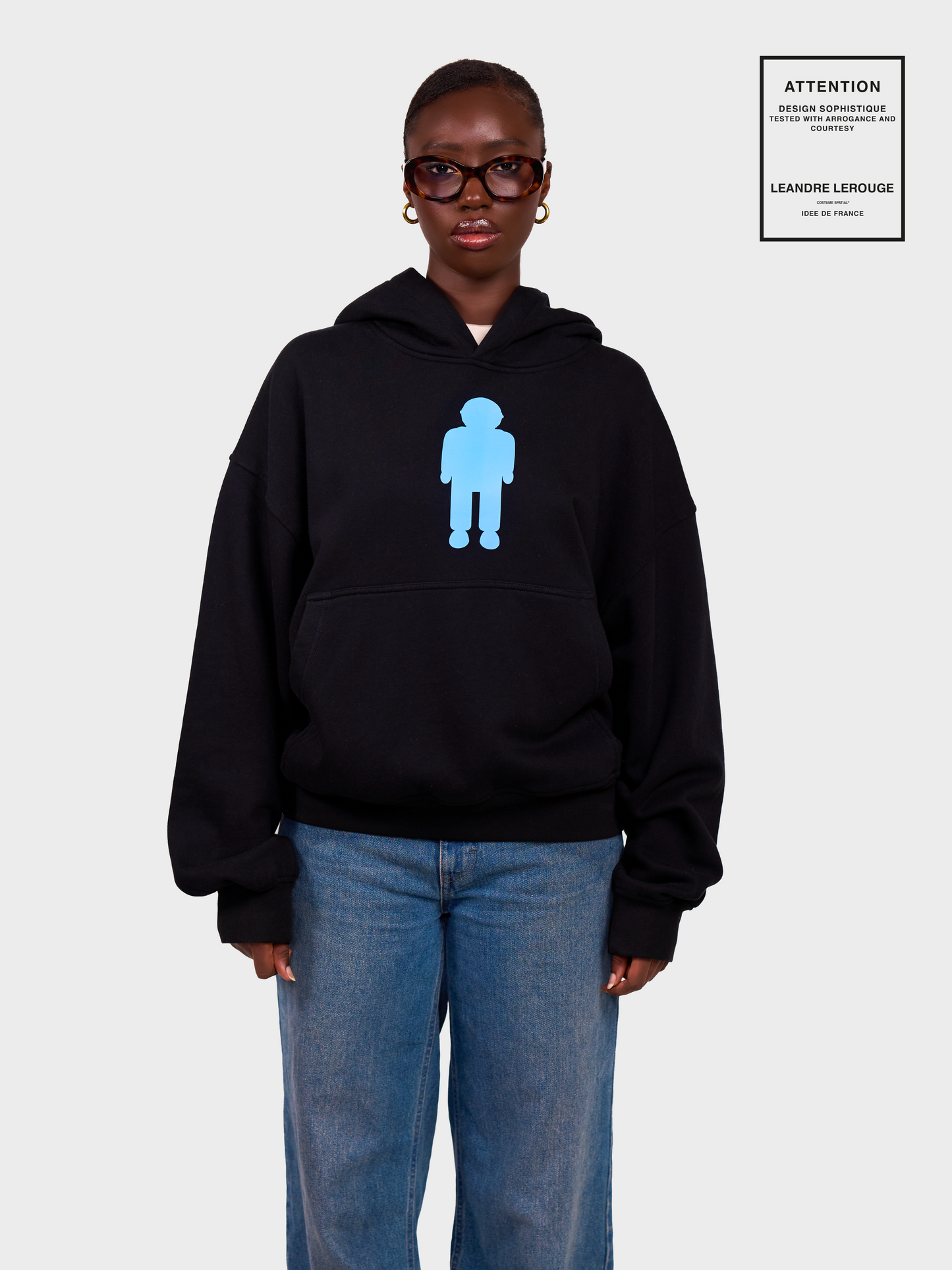 BLUE LOGO SWEATSHIRT / black