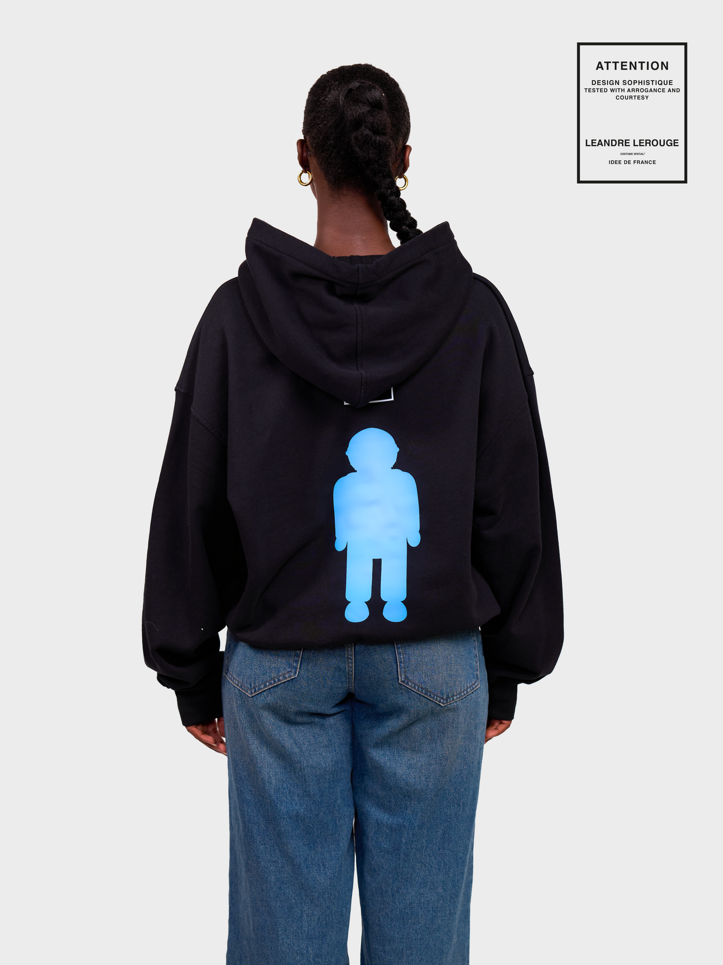 BLUE LOGO SWEATSHIRT / black