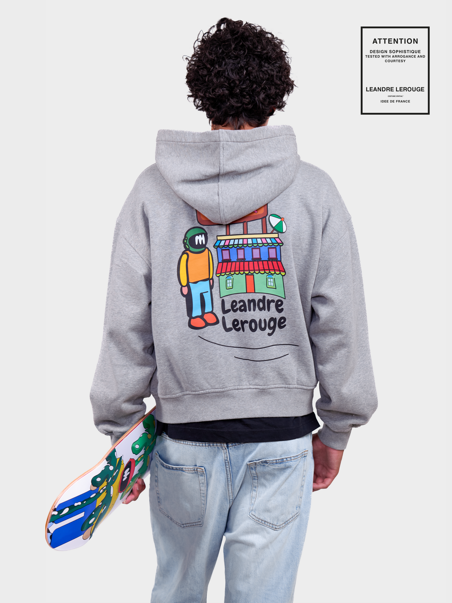 SWEATSHIRT MOTEL / gris