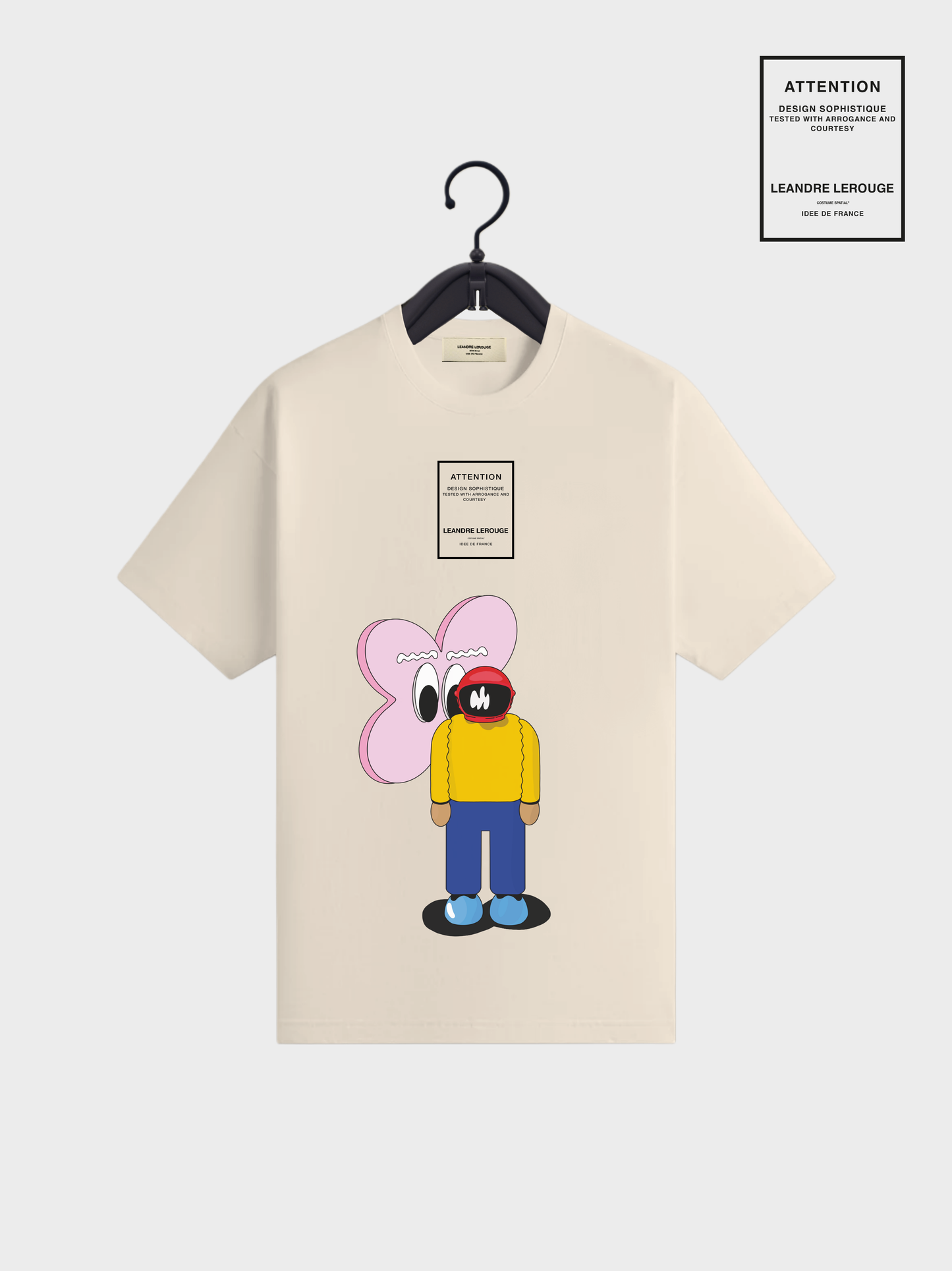 FLOWER T-SHIRT / beige