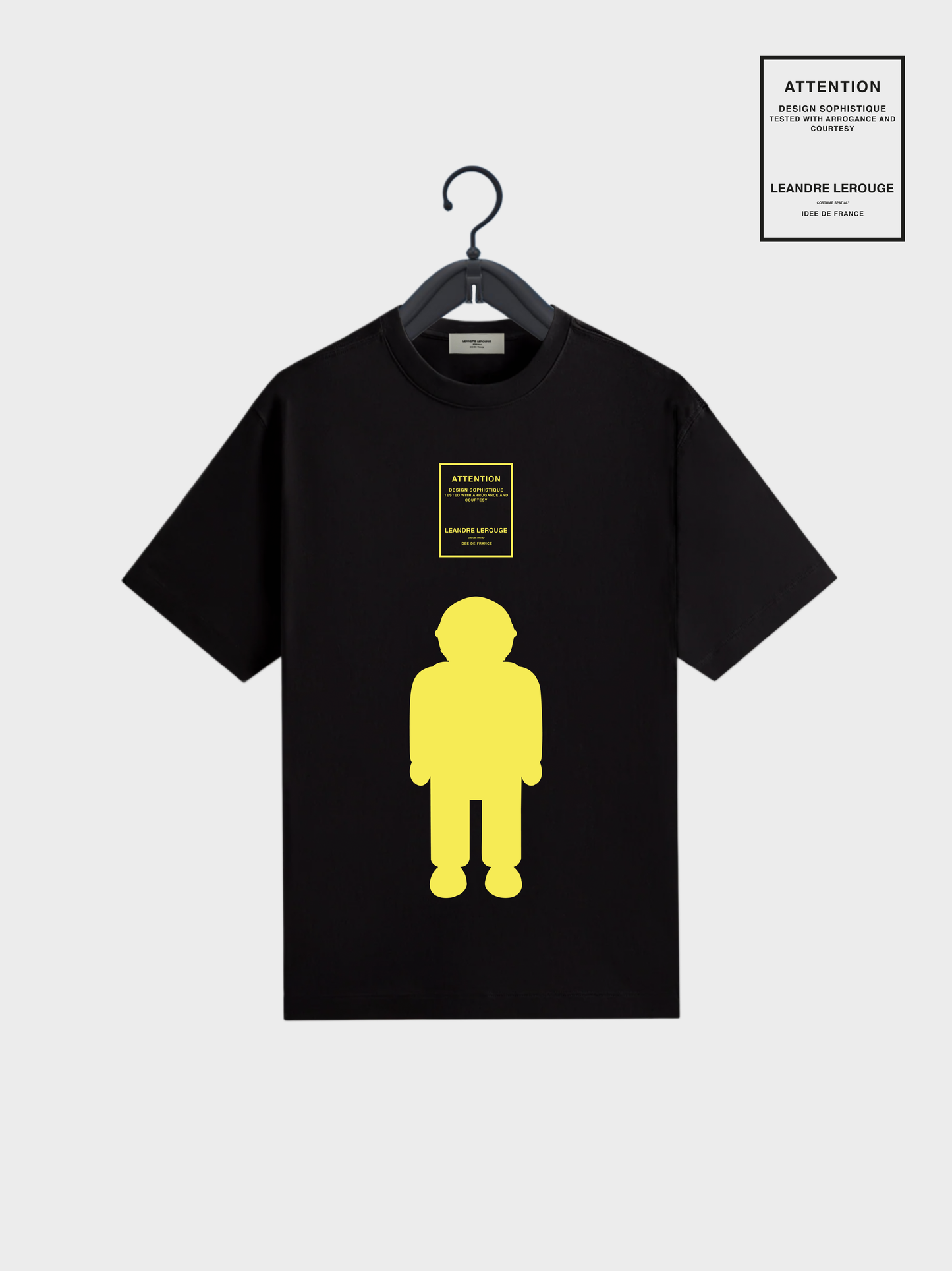 YELLOW LOGO T-SHIRT / black