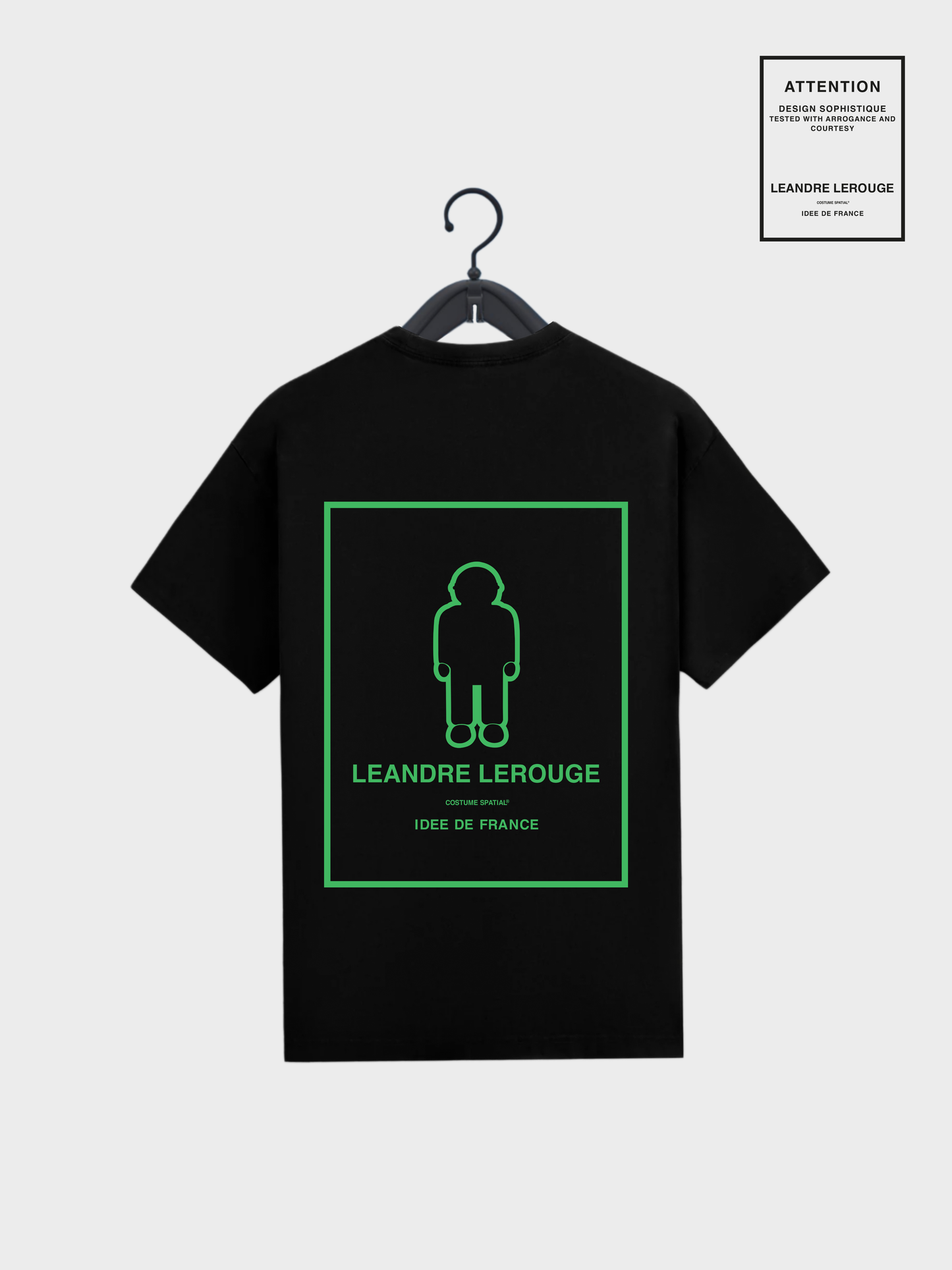 GREEN LOGO T-SHIRT / black