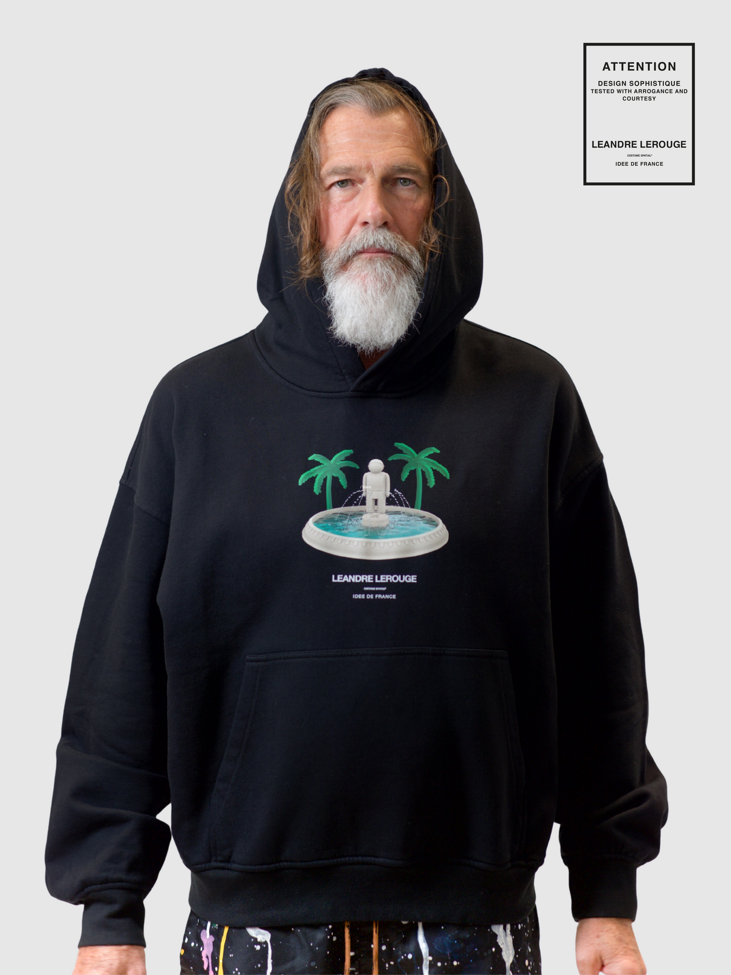 SWEATSHIRT FONTAINE / noir