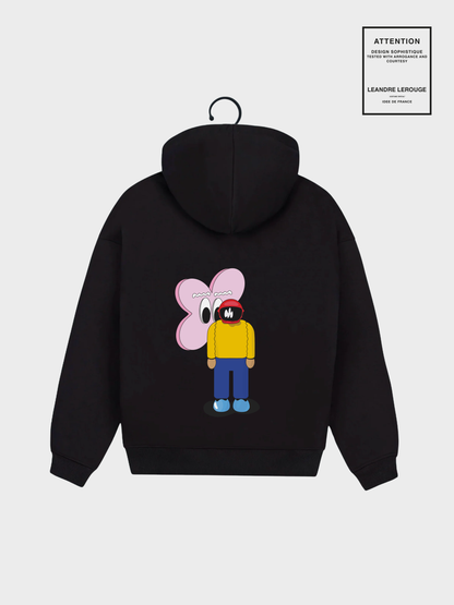 FLOWER SWEATSHIRT / black