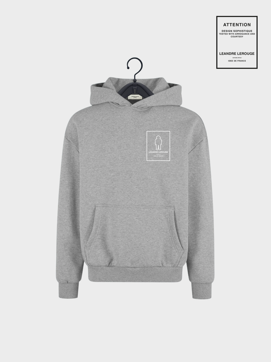 WHITE/GREY PATCH SWEATSHIRT