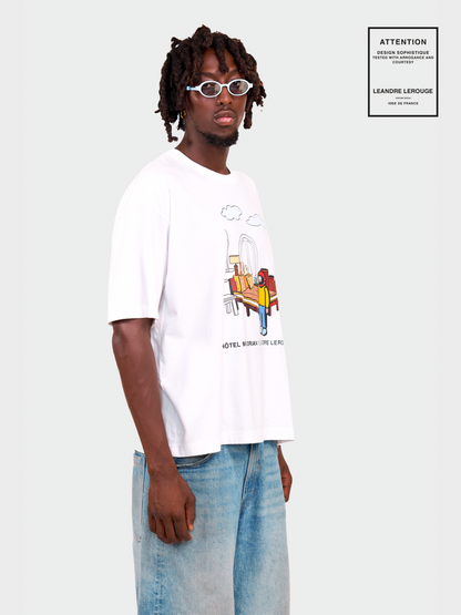 T-SHIRT LE ROOFTOP / blanc