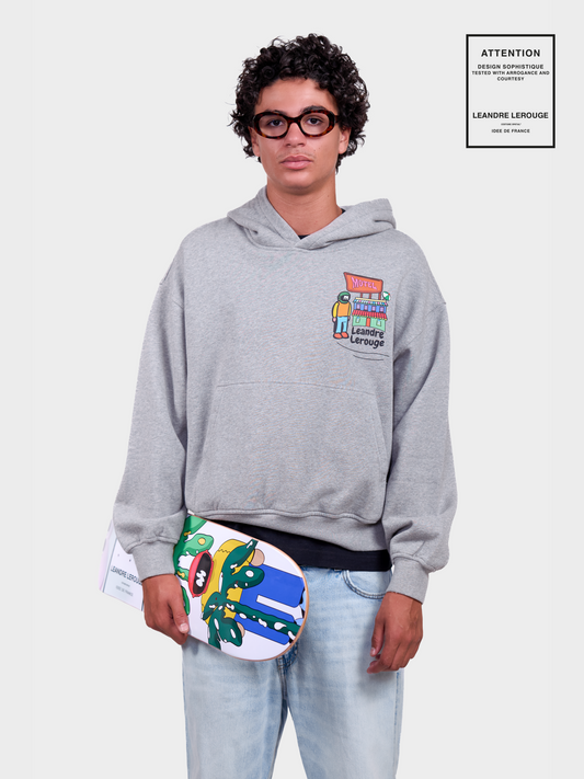 SWEATSHIRT MOTEL / gris