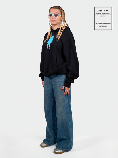 BLUE LOGO SWEATSHIRT / black