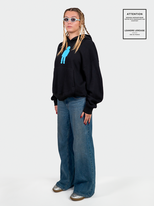 BLUE LOGO SWEATSHIRT / black