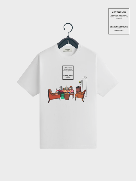 T-SHIRT LE SALON / blanc