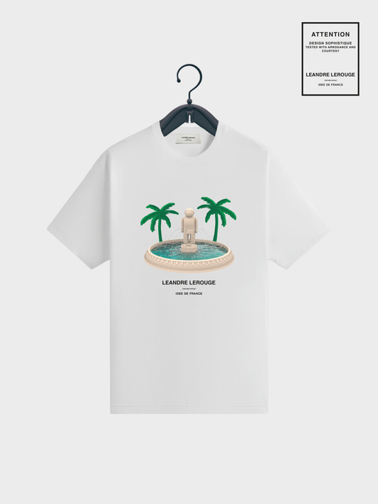 T-SHIRT FONTAINE / blanc