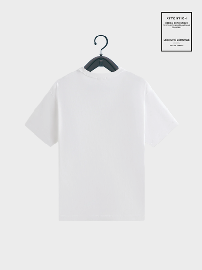 PINK FLOWER T-SHIRT / white