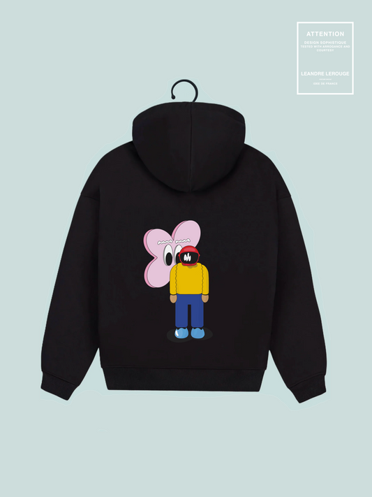 Sweat à capuche Fleur