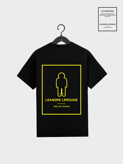 YELLOW LOGO T-SHIRT / black